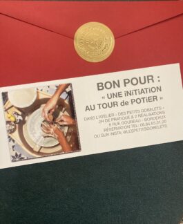 Bon pour une initiation au tour de potier